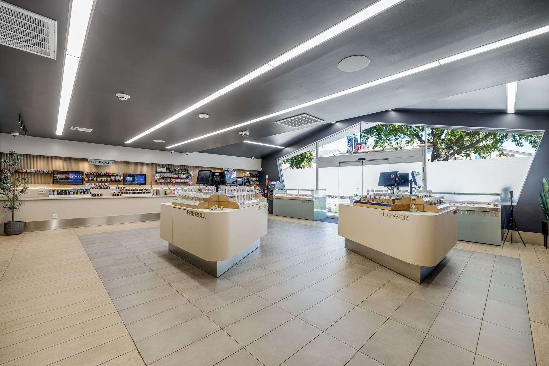 The sales counter inside a Flor store
